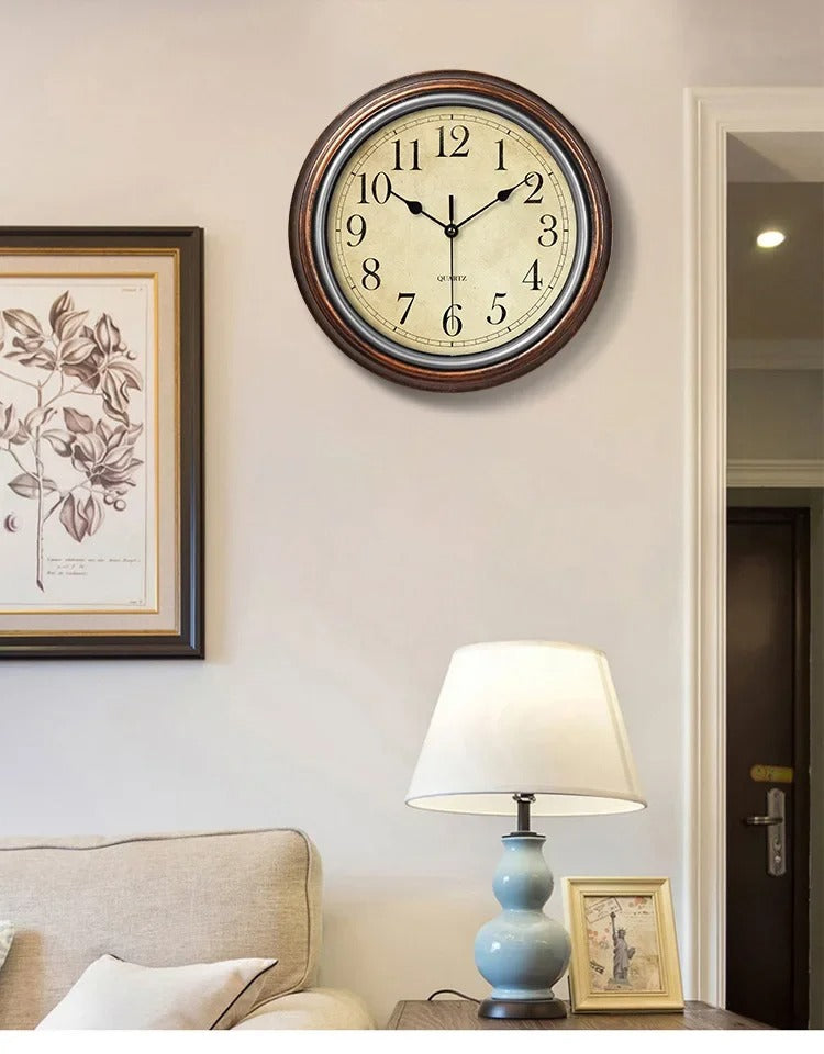 Horloge Murale Classique en Bois – Élégance Intemporelle pour Décoration Intérieure 1