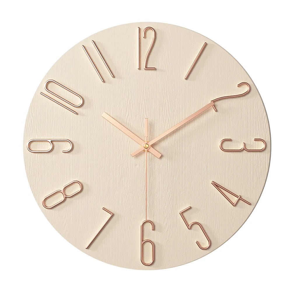 Horloge Murale Design Minimaliste 25 cm - Élégance Intemporelle pour Intérieur Moderne avec Mécanisme Silencieux 0