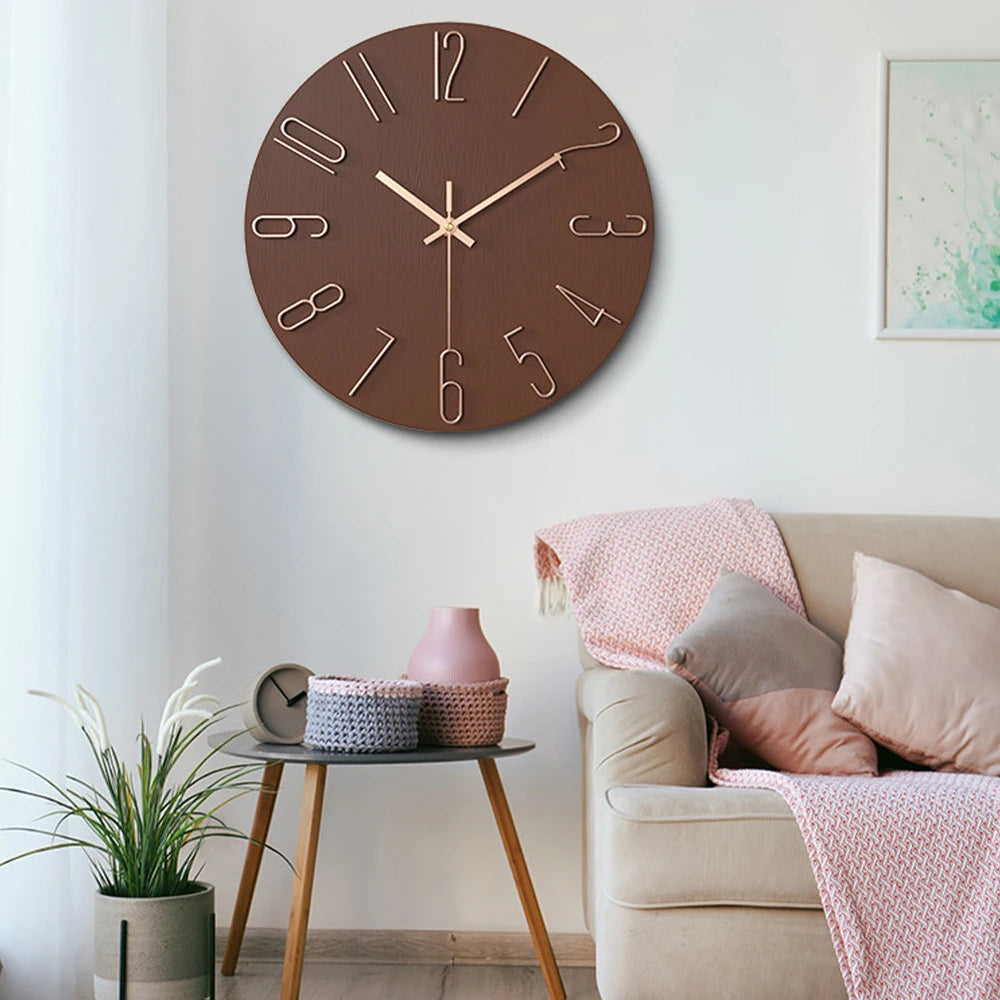 Horloge Murale Design Minimaliste 25 cm - Élégance Intemporelle pour Intérieur Moderne avec Mécanisme Silencieux 1