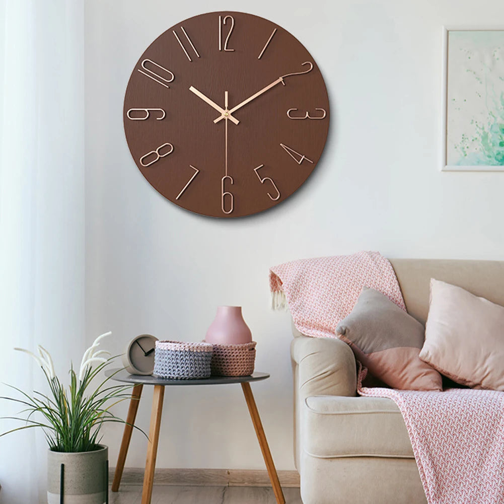 Horloge Murale Design Minimaliste 25 cm - Élégance Intemporelle pour Intérieur Moderne avec Mécanisme Silencieux 1