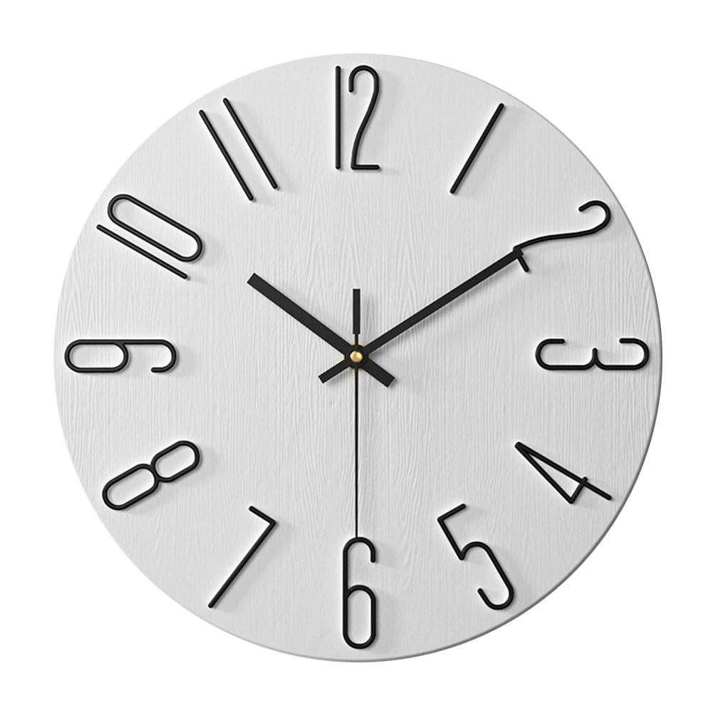 Horloge Murale Design Minimaliste 25 cm - Élégance Intemporelle pour Intérieur Moderne avec Mécanisme Silencieux 11