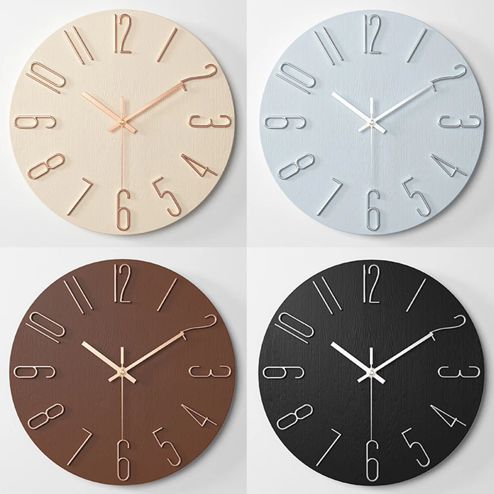 Horloge Murale Design Minimaliste 25 cm - Élégance Intemporelle pour Intérieur Moderne avec Mécanisme Silencieux 2
