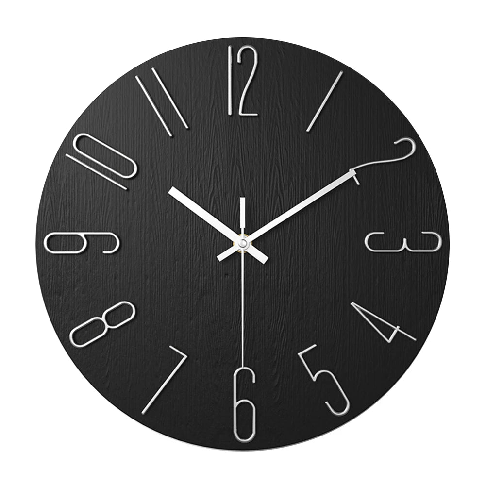 Horloge Murale Design Minimaliste 25 cm - Élégance Intemporelle pour Intérieur Moderne avec Mécanisme Silencieux 7
