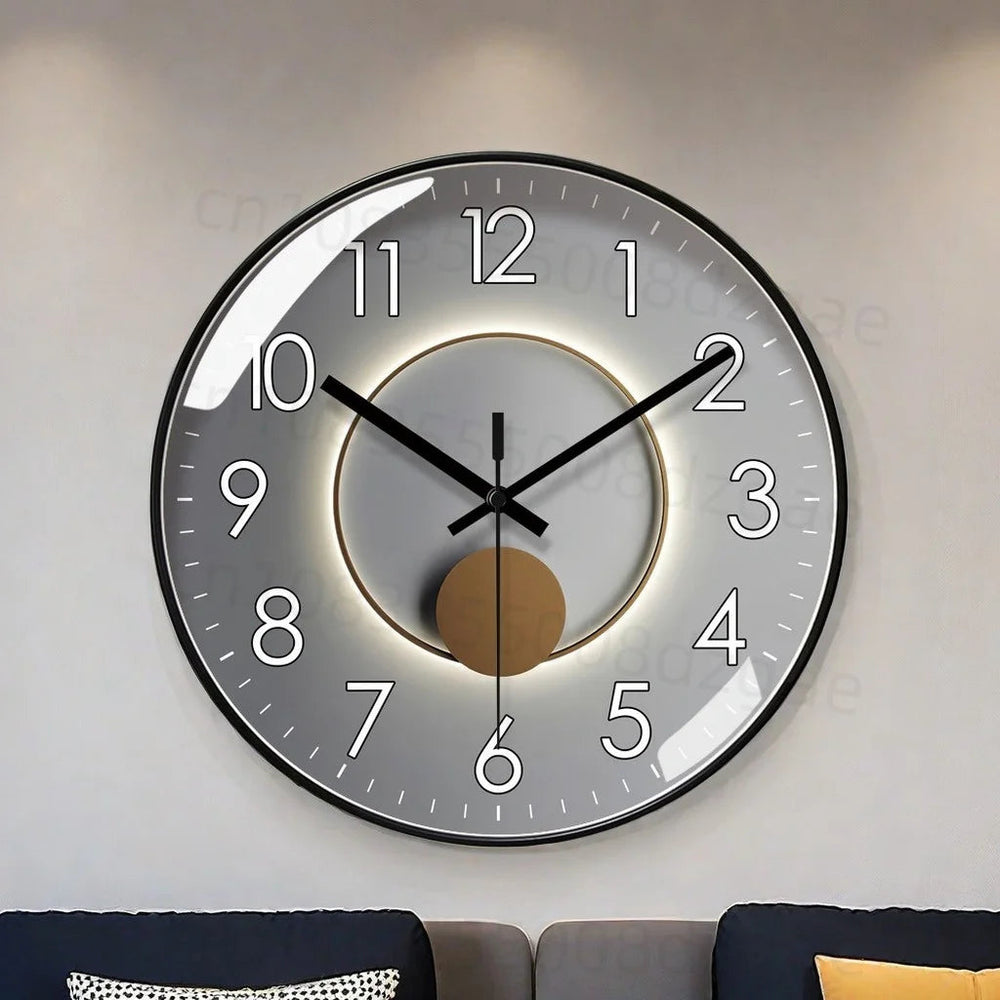 Horloge Murale Design Ronde Élégante Silencieuse en Acrylique – 25 cm et 30 cm, Idéale pour Bureau et Salon 1