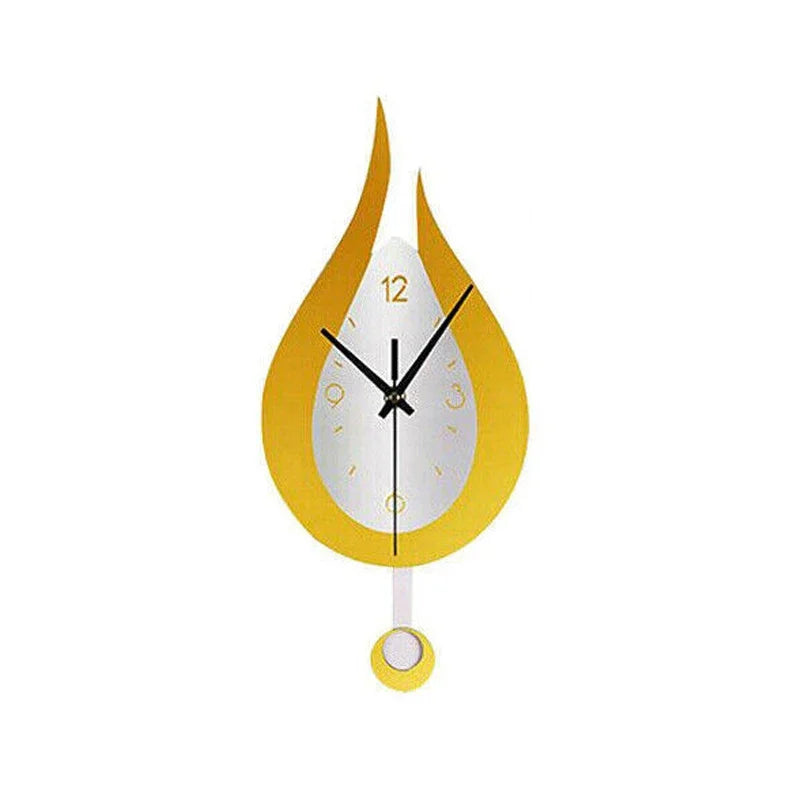 Horloge Murale Design en Acrylique au Style Aqua – Mécanisme Silencieux, 38 cm x 17 cm, Idéale pour Salon et Bureau 0