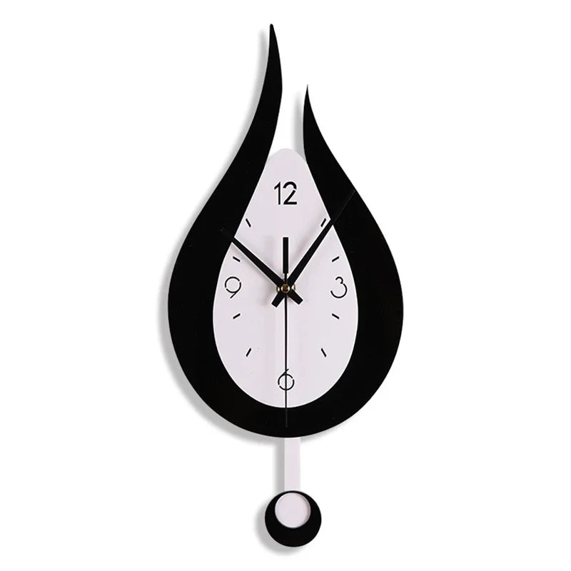 Horloge Murale Design en Acrylique au Style Aqua – Mécanisme Silencieux, 38 cm x 17 cm, Idéale pour Salon et Bureau 5