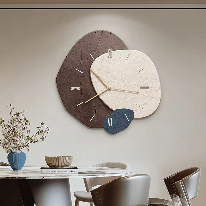 Horloge Murale Design en Bois Silencieuse 35 cm - Pendule Murale Originale avec Design Unique pour Intérieur Élégant 4