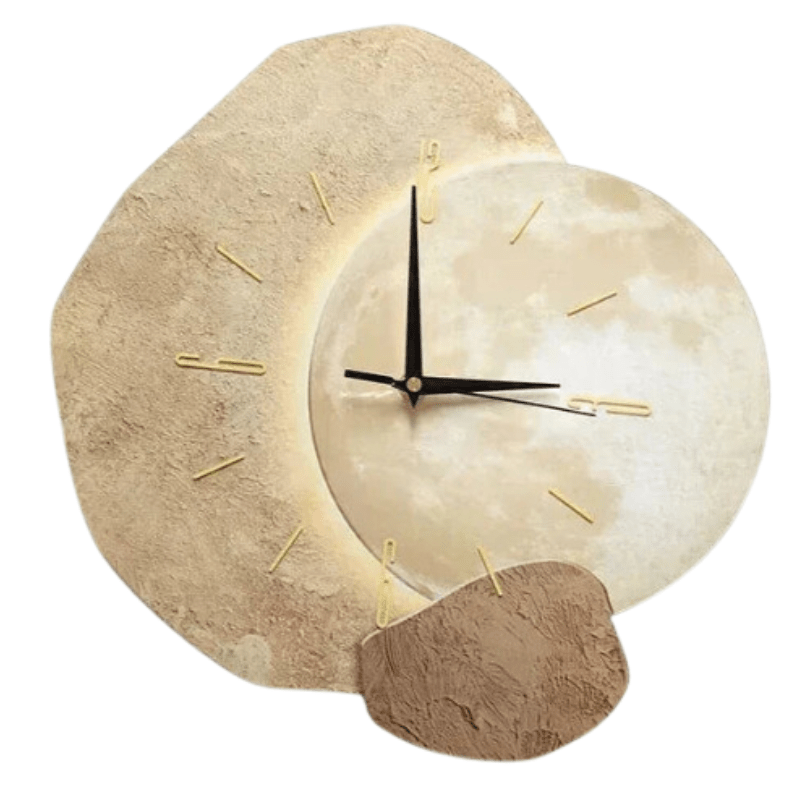 Horloge Murale Design en Bois Silencieuse 35 cm - Pendule Murale Originale avec Design Unique pour Intérieur Élégant 5