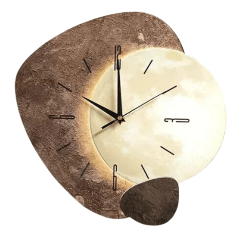 Horloge Murale Design en Bois Silencieuse 35 cm - Pendule Murale Originale avec Design Unique pour Intérieur Élégant 6