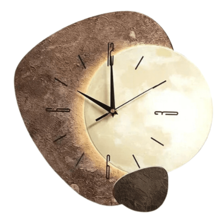 Horloge Murale Design en Bois Silencieuse 35 cm - Pendule Murale Originale avec Design Unique pour Intérieur Élégant 6