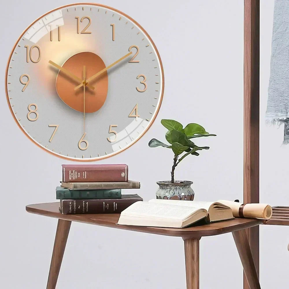 Horloge Murale Silencieuse 30 cm au Design Classique en Plastique et Verre – Élégante et Lisible pour Toutes les Pièces 5