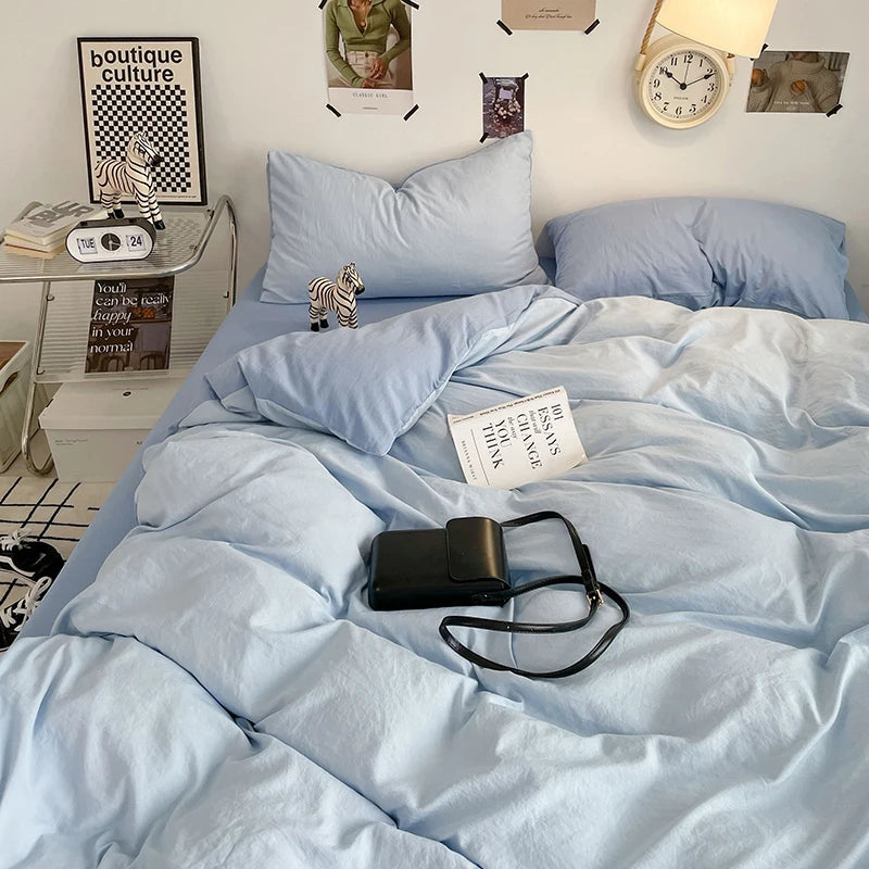 Housse de Couette 220x240 en Microfibre Douce avec 2 Taies d'Oreiller - Design Élégant Vert 2