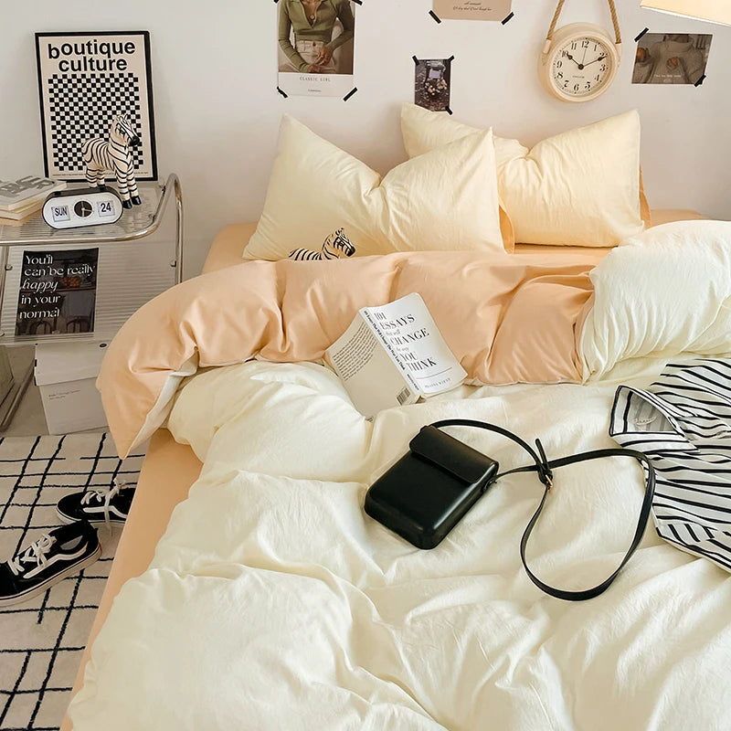 Housse de Couette 220x240 en Microfibre Douce avec 2 Taies d'Oreiller - Design Élégant Vert 6