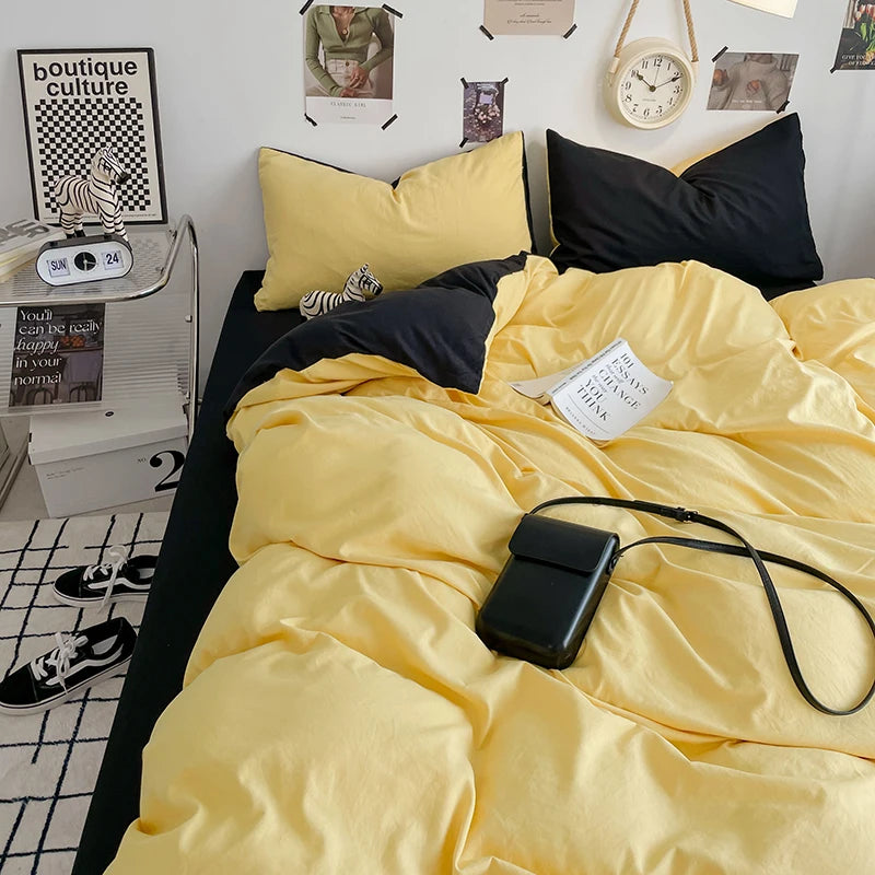 Housse de Couette 220x240 en Microfibre Douce avec 2 Taies d'Oreiller - Design Élégant Vert 7