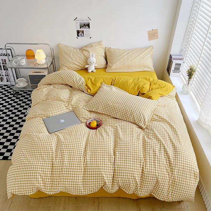 Housse de Couette 220x240 en Polyester à Rayures – Confort Optimal Toute l'Année avec Fermeture Éclair 10