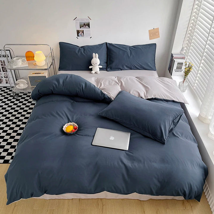Housse de Couette 220x240 en Polyester à Rayures – Confort Optimal Toute l'Année avec Fermeture Éclair 3