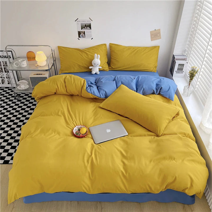 Housse de Couette 220x240 en Polyester à Rayures – Confort Optimal Toute l'Année avec Fermeture Éclair 9