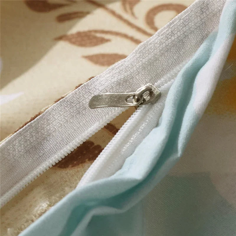 Housse de Couette Réversible Fleurie en Microfibre – Élégante et Confortable 8