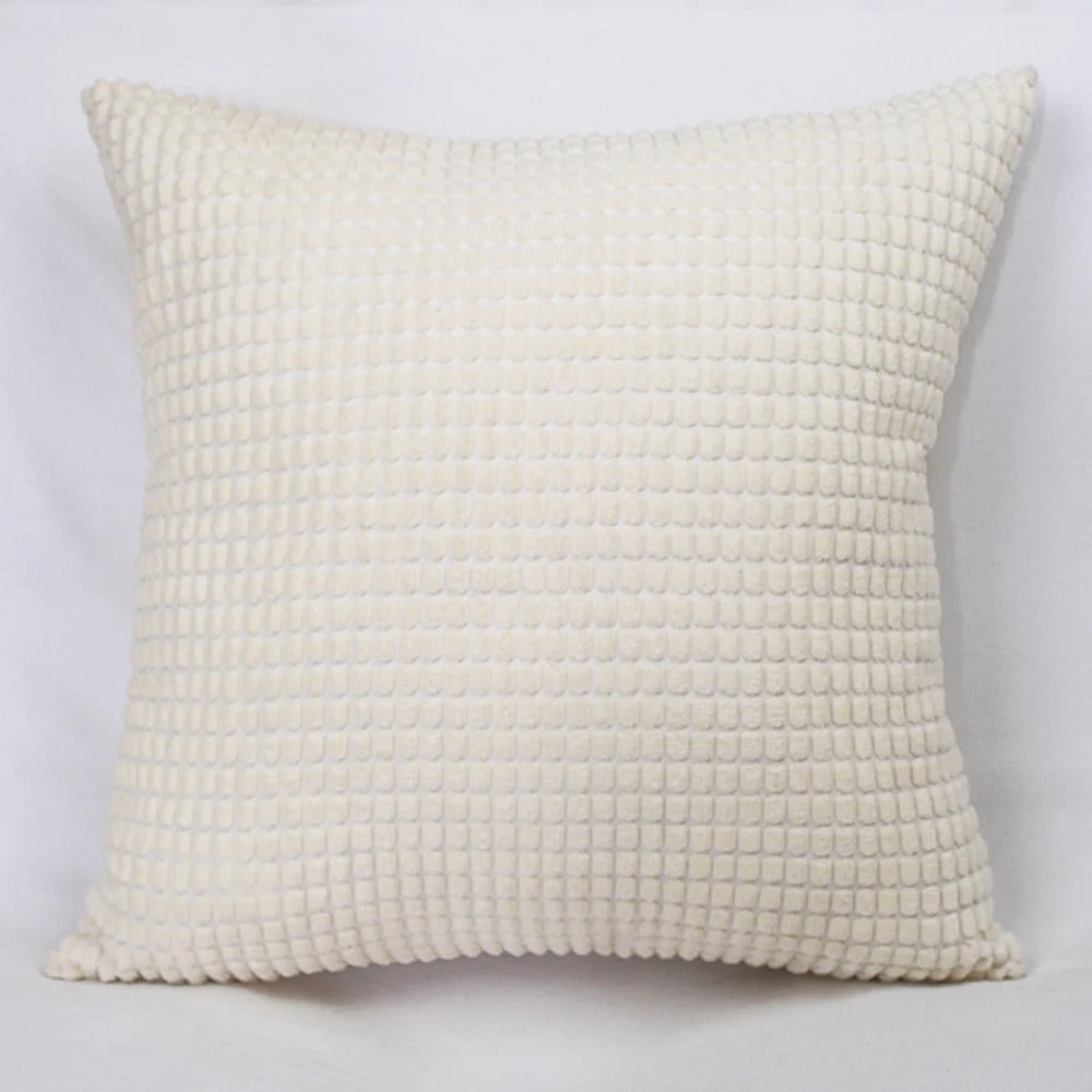 Housse de Coussin en Velours Côtelé de Coton avec Motif Grain de Maïs – 45x45 cm 11