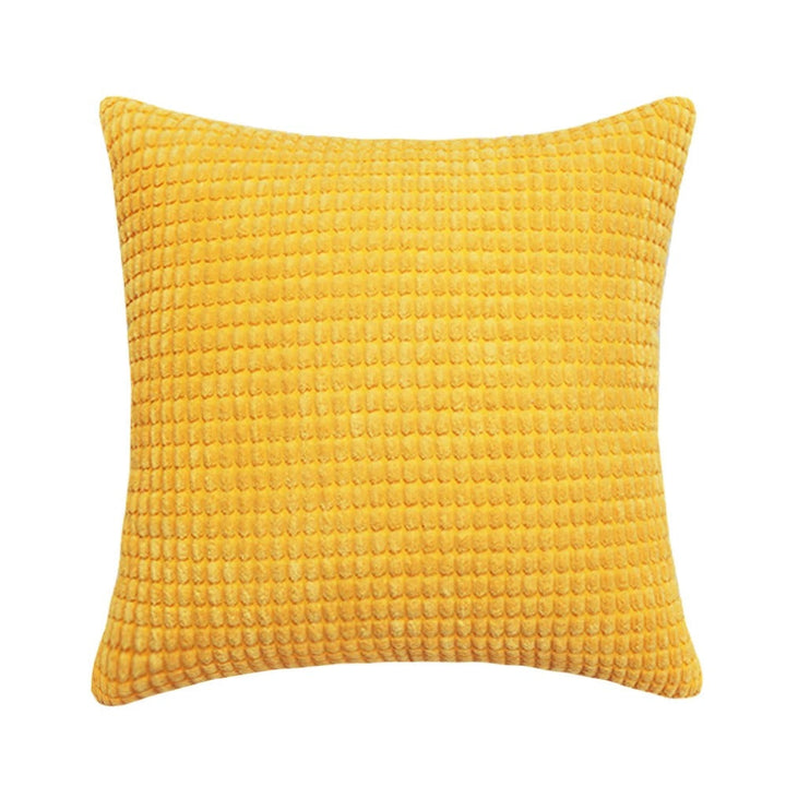 Housse de Coussin en Velours Côtelé de Coton avec Motif Grain de Maïs – 45x45 cm 15