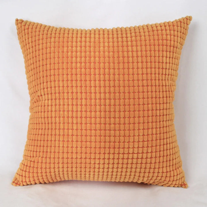 Housse de Coussin en Velours Côtelé de Coton avec Motif Grain de Maïs – 45x45 cm 16