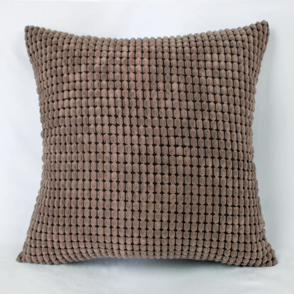 Housse de Coussin en Velours Côtelé de Coton avec Motif Grain de Maïs – 45x45 cm 17