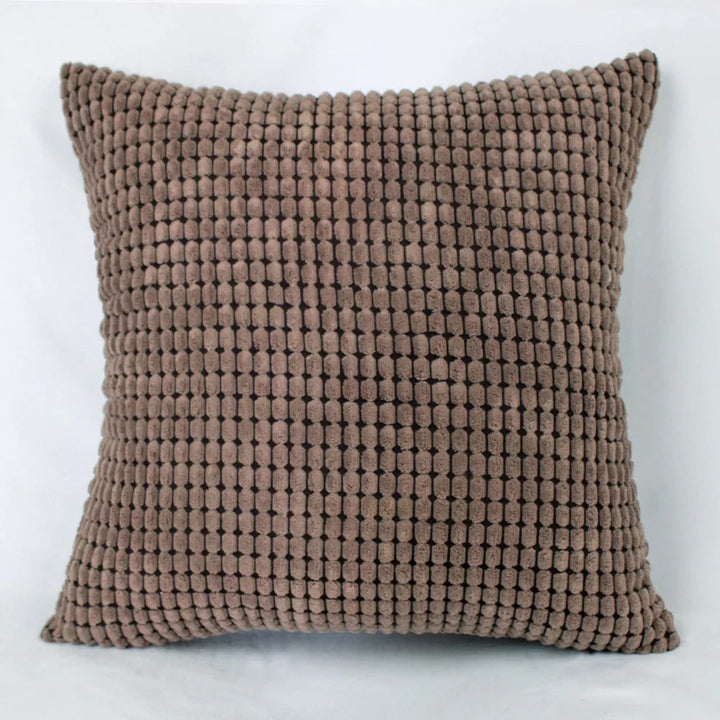 Housse de Coussin en Velours Côtelé de Coton avec Motif Grain de Maïs – 45x45 cm 17