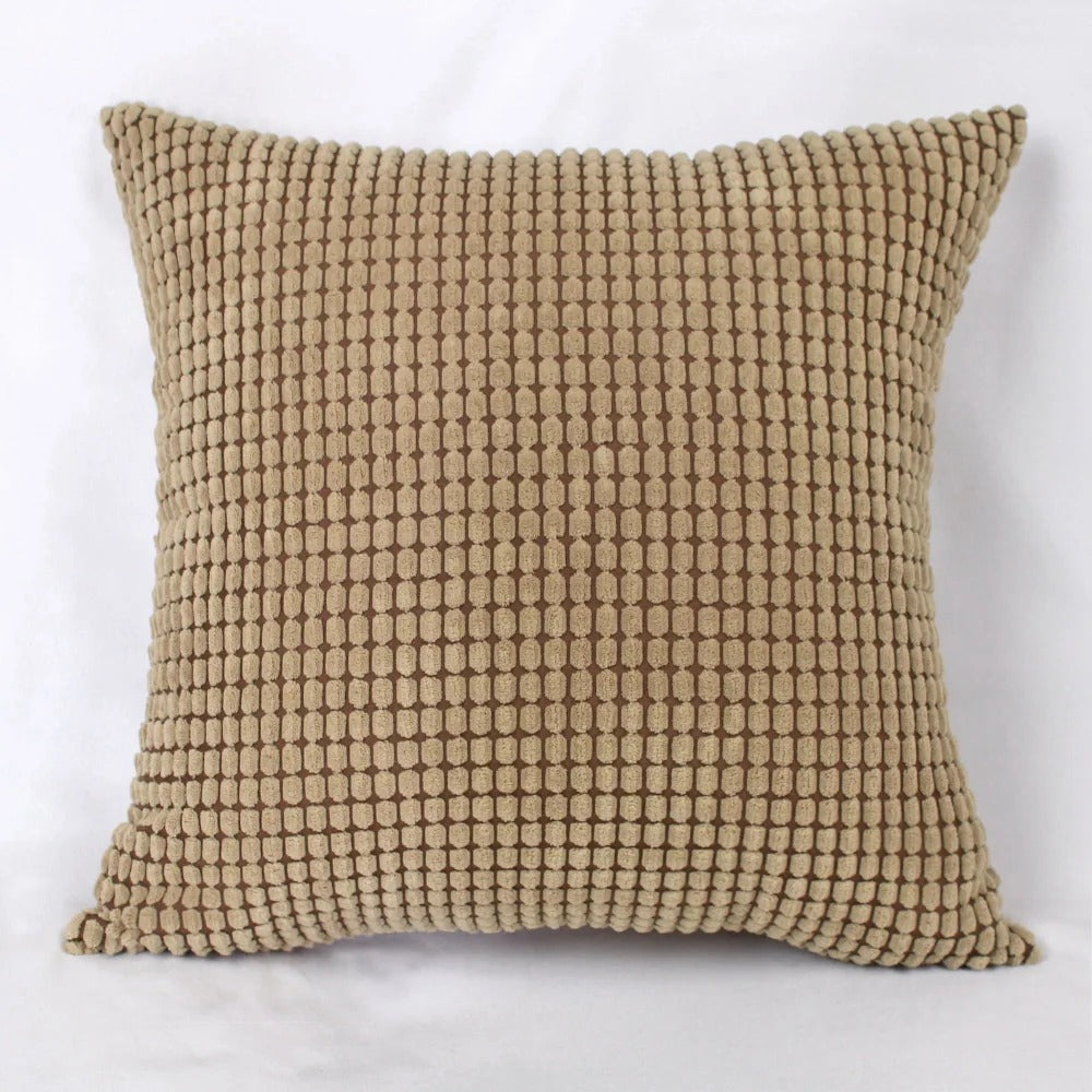 Housse de Coussin en Velours Côtelé de Coton avec Motif Grain de Maïs – 45x45 cm 20