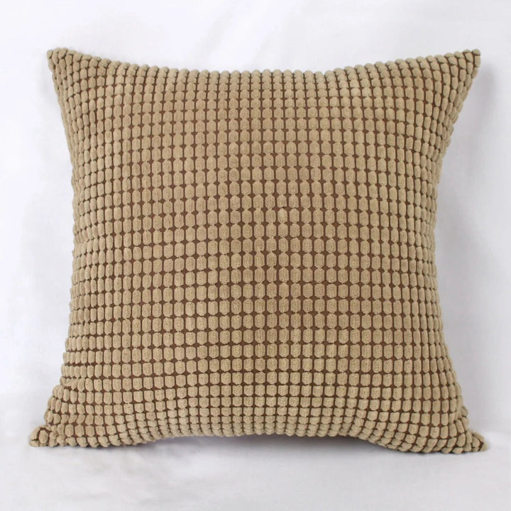 Housse de Coussin en Velours Côtelé de Coton avec Motif Grain de Maïs – 45x45 cm 20