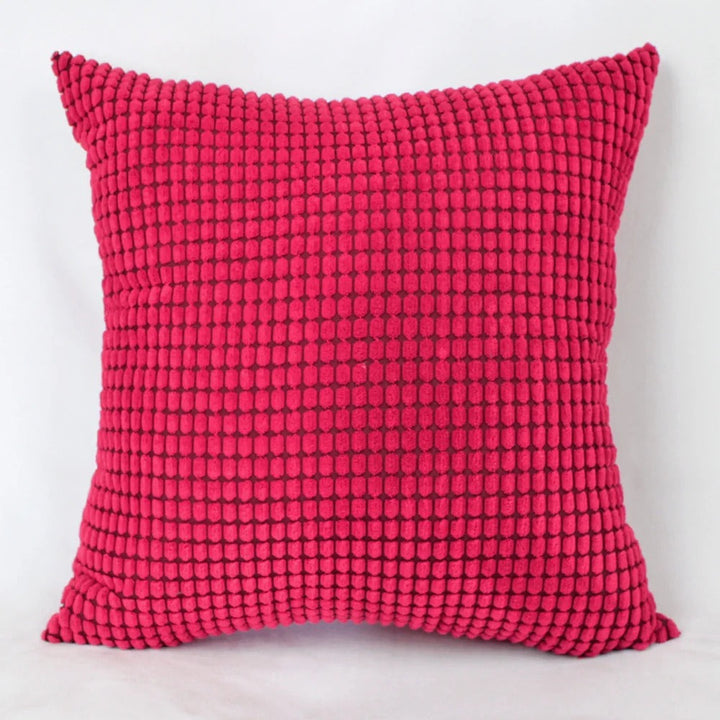 Housse de Coussin en Velours Côtelé de Coton avec Motif Grain de Maïs – 45x45 cm 6