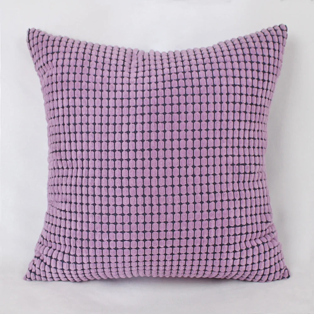 Housse de Coussin en Velours Côtelé de Coton avec Motif Grain de Maïs – 45x45 cm 7