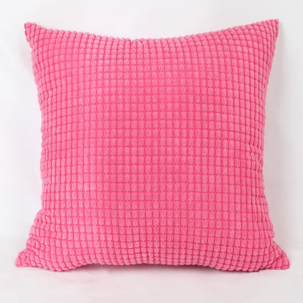 Housse de Coussin en Velours Côtelé de Coton avec Motif Grain de Maïs – 45x45 cm 8