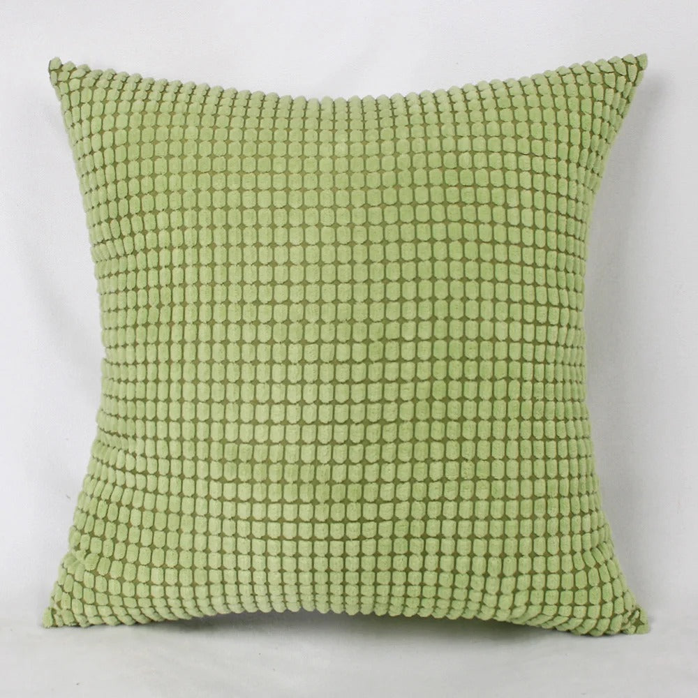 Housse de Coussin en Velours Côtelé de Coton avec Motif Grain de Maïs – 45x45 cm 9