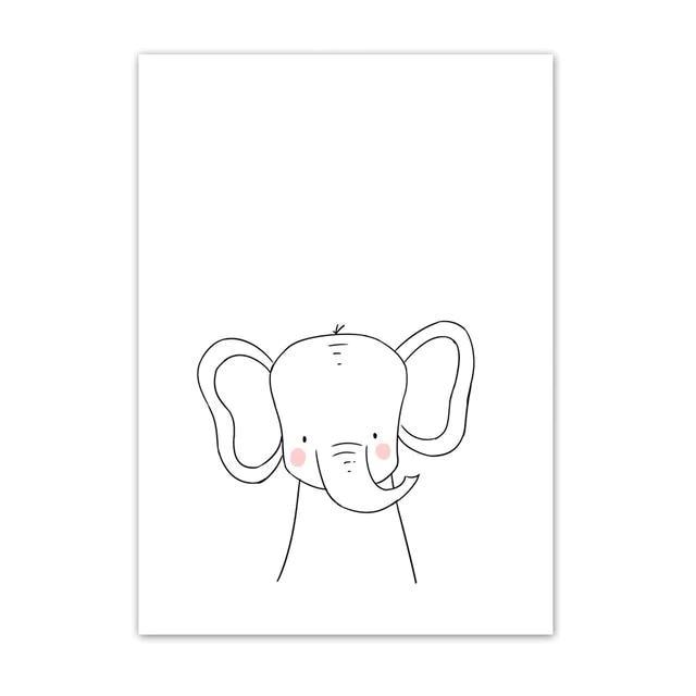 Impressions sur Toile de Furry Friends – Décoration Intérieure Élégante et Ludique 6