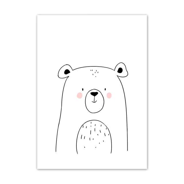 Impressions sur Toile de Furry Friends – Décoration Intérieure Élégante et Ludique 7