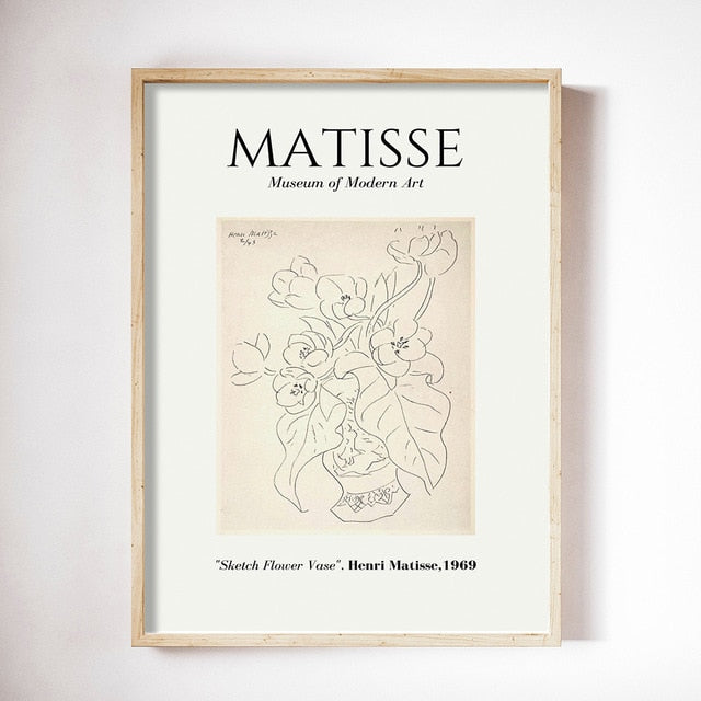 Imprimés Muraux Élégants Inspirés de Matisse – Collection JapansÉclat en Toile Imperméable pour Décoration Intérieure Moderne 8