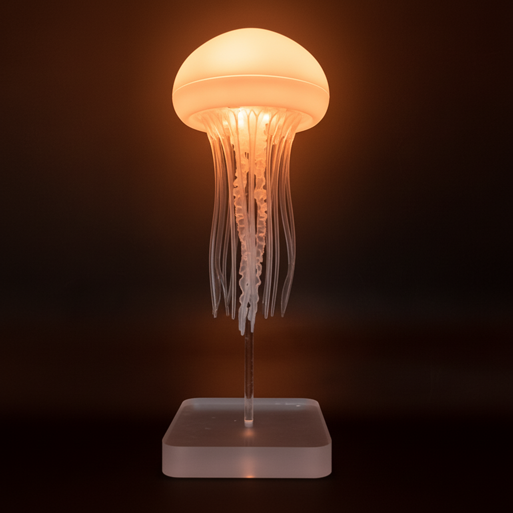 Table Lamp LED Jellyfish RGB Color Changing Night Light Decor