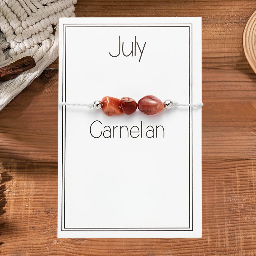 Jewelry Set Mother's Day Birthstone Crystal Necklace with Gift Card