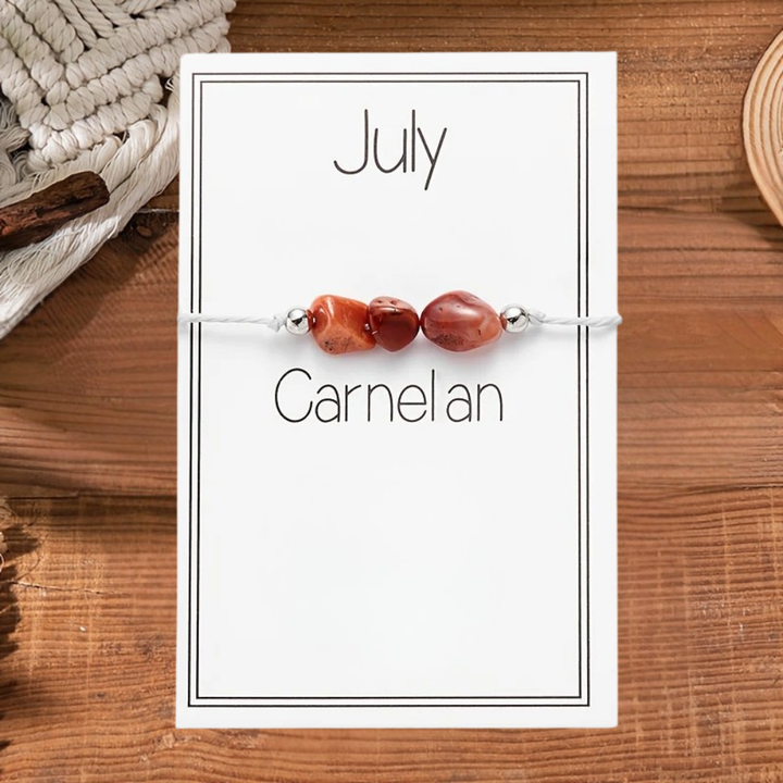 Jewelry Set Mother's Day Birthstone Crystal Necklace with Gift Card