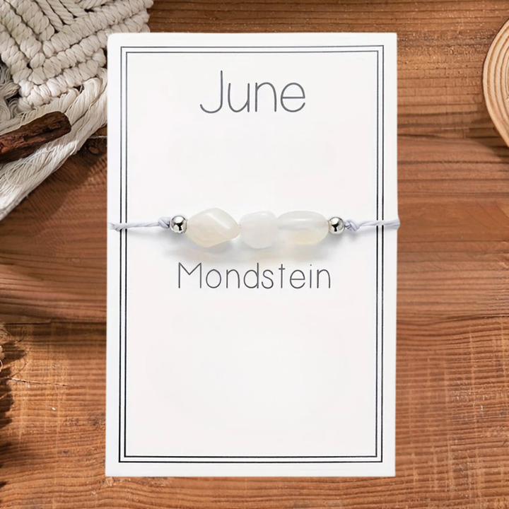 Jewelry Set Mother's Day Birthstone Crystal Necklace with Gift Card