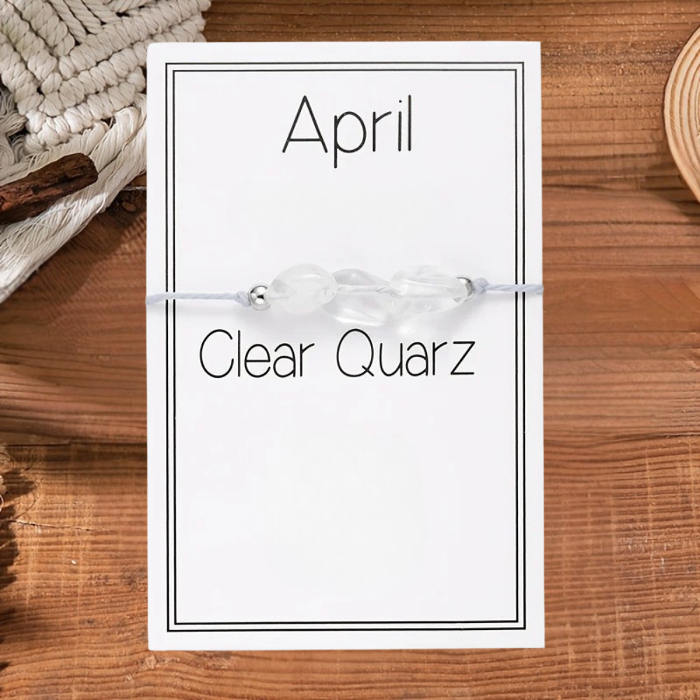 Jewelry Set Mother's Day Birthstone Crystal Necklace with Gift Card