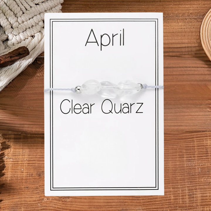 Jewelry Set Mother's Day Birthstone Crystal Necklace with Gift Card