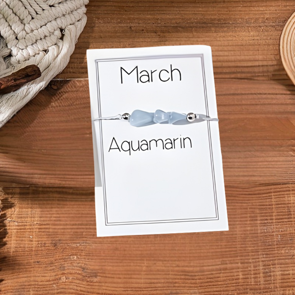 Jewelry Set Mother's Day Birthstone Crystal Necklace with Gift Card