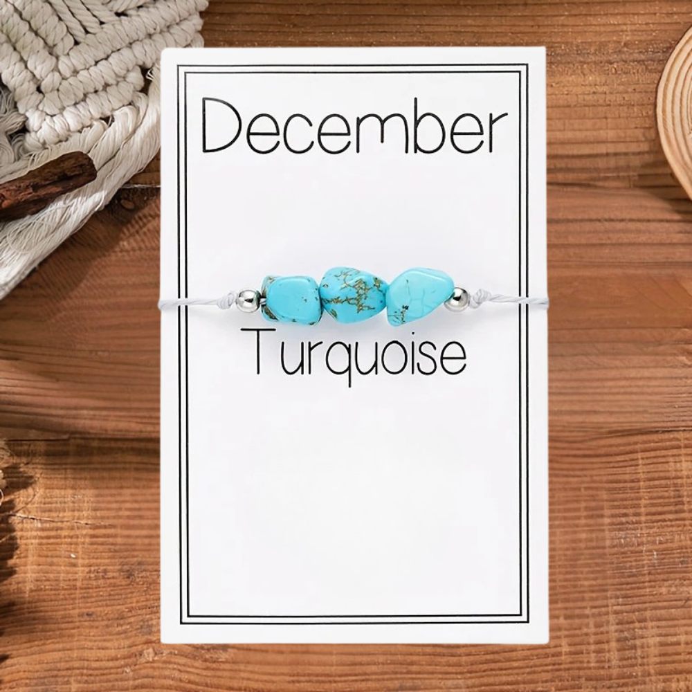 Jewelry Set Mother's Day Birthstone Crystal Necklace with Gift Card