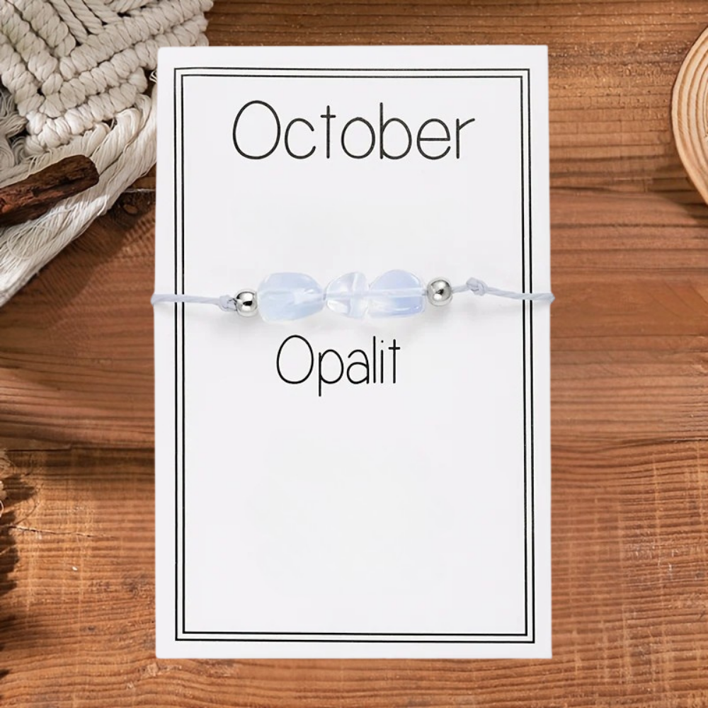 Jewelry Set Mother's Day Birthstone Crystal Necklace with Gift Card