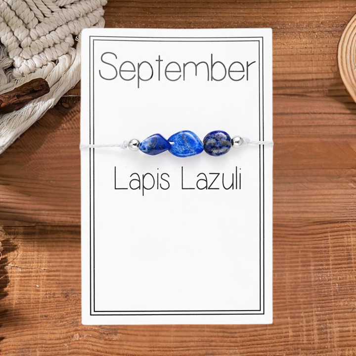 Jewelry Set Mother's Day Birthstone Crystal Necklace with Gift Card