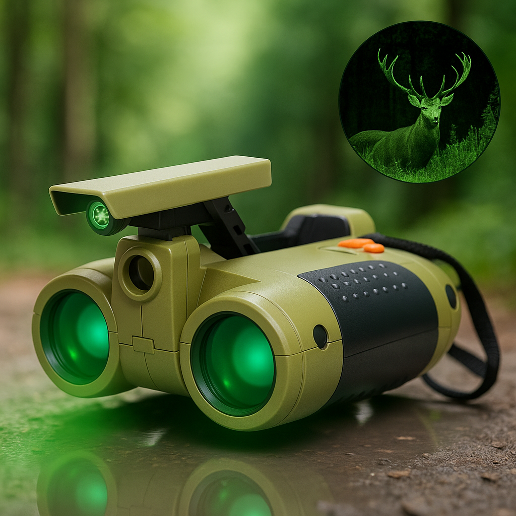 Jumelles de Vision Nocturne pour Enfants Léger et Durable – Exploration de Jour et de Nuit jusqu'à 25 Pieds 0