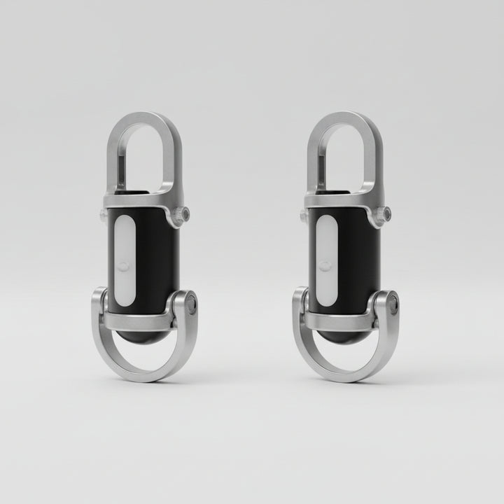Portachiavi Torcia LED Ricaricabile Mini Luce Clip Luminosa per Escursionismo