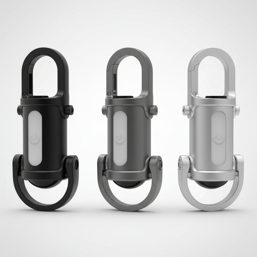 Portachiavi Torcia LED Ricaricabile Mini Luce Clip Luminosa per Escursionismo