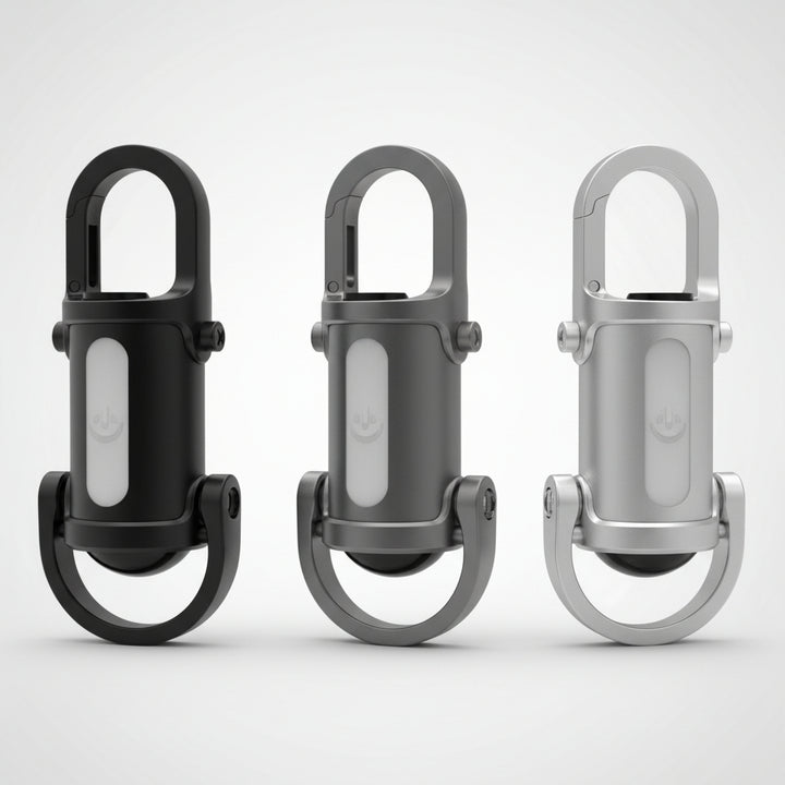 Portachiavi Torcia LED Ricaricabile Mini Luce Clip Luminosa per Escursionismo
